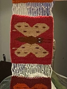 Handmade Butterfly Oaxaca table runner